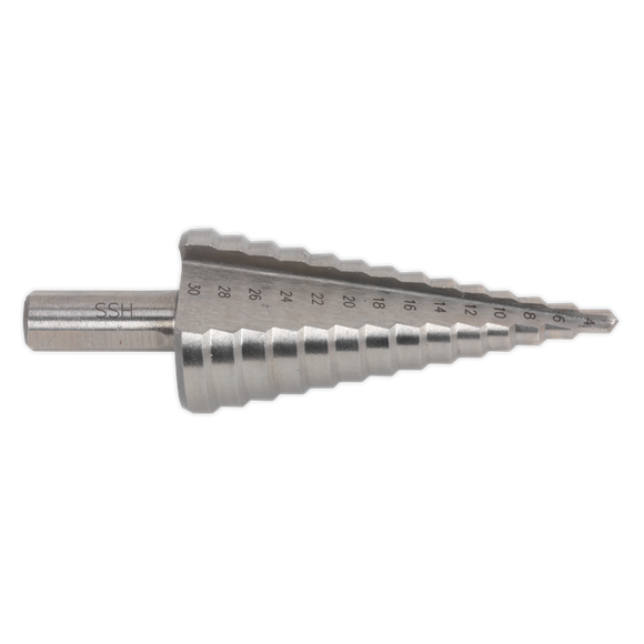 Sealey HSS 4341 Step Drill Bit 4-30mm Double Flute AK4745