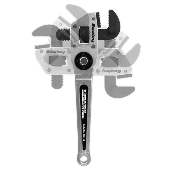 Sealey Adjustable Multi-Angle Pipe Wrench9-38mm AK5115