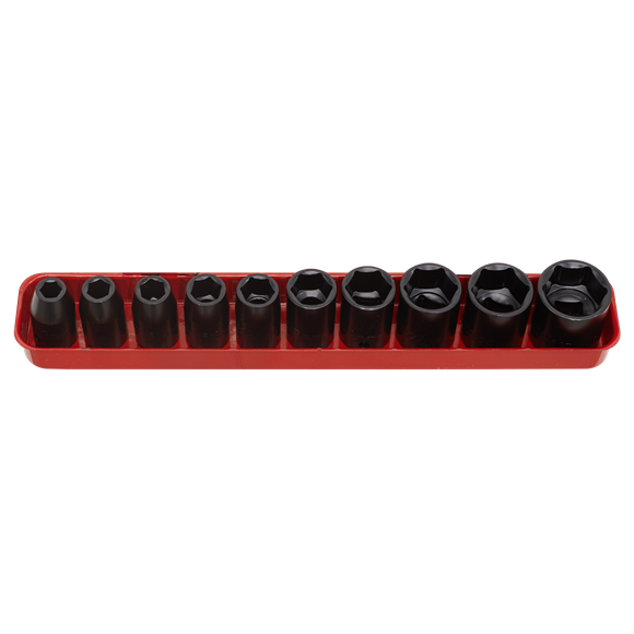 Sealey Impact Socket Set 10pc 1/2"Sq Drive Metric AK56/11M