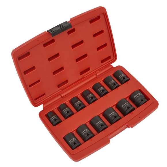 Sealey Impact Socket Set 13pc 1/2"Sq Drive 12-Point AK5614M