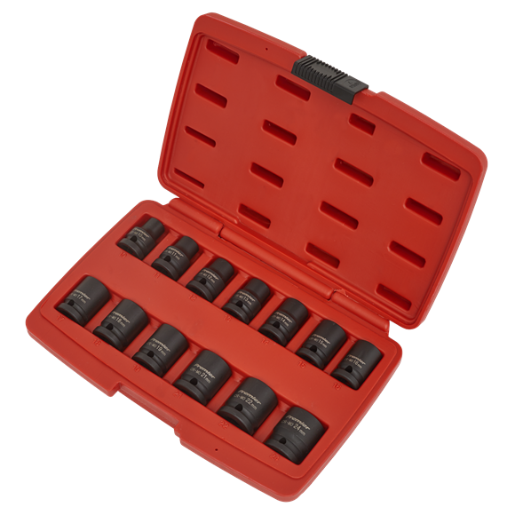 Sealey Impact Socket Set 13pc 1/2"Sq Drive 12-Point AK5614M