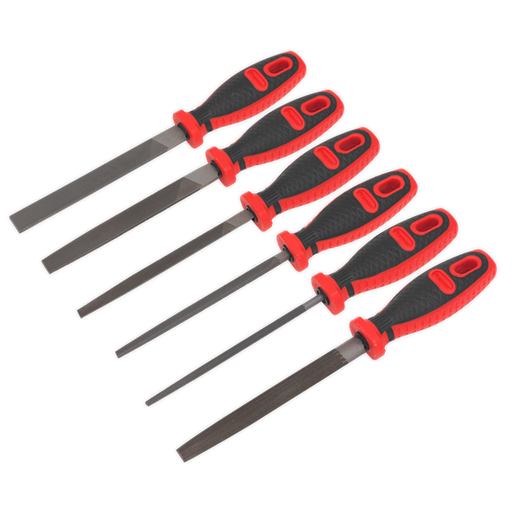 Sealey Engineer's File Set 6pc 150mm AK580 Sealey  - Dynamic Drive