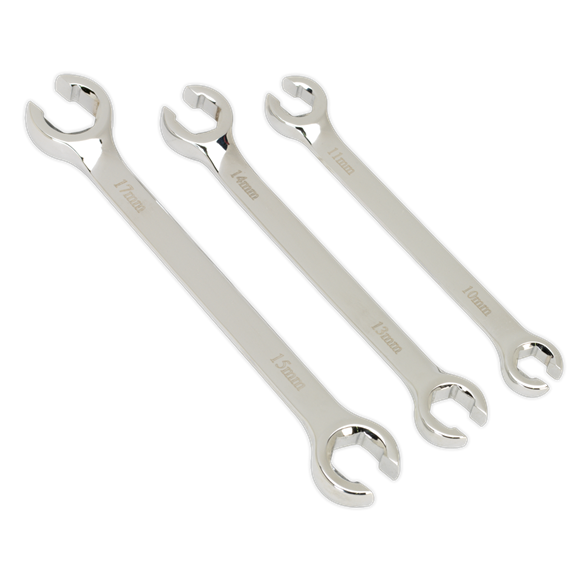 Sealey Flare Nut Spanner Set 3pc Metric AK600