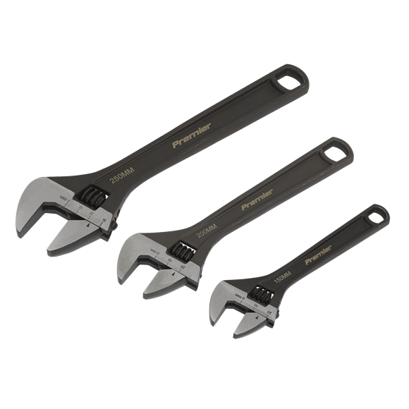 Sealey Adjustable Wrench Set 3pc AK607 Sealey  - Dynamic Drive