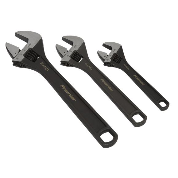 Sealey Adjustable Wrench Set 3pc AK607 Sealey  - Dynamic Drive