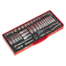 Sealey Socket Set 45pc 3/8"Sq Drive 6pt WallDrive Metric/Imperial AK692 Sealey  - Dynamic Drive