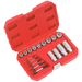 Sealey Bolt Stud & Screw Extractor Set 18pc AK751 Sealey  - Dynamic Drive