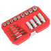 Sealey Bolt Stud & Screw Extractor Set 18pc AK751 Sealey  - Dynamic Drive