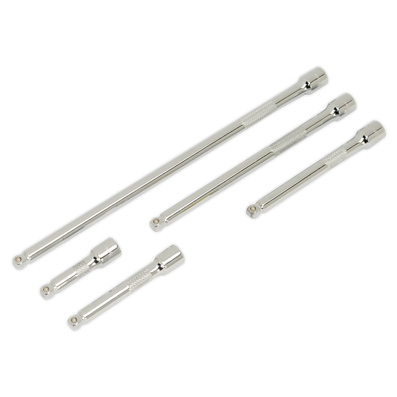 Sealey Wobble Extension Bar Set 5pc 1/4"Sq Drive AK766 Sealey  - Dynamic Drive