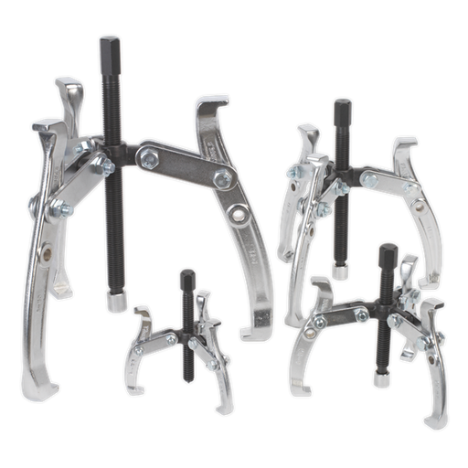 Sealey Gear Reversible Puller Set 4pc Triple Leg AK79 Sealey  - Dynamic Drive