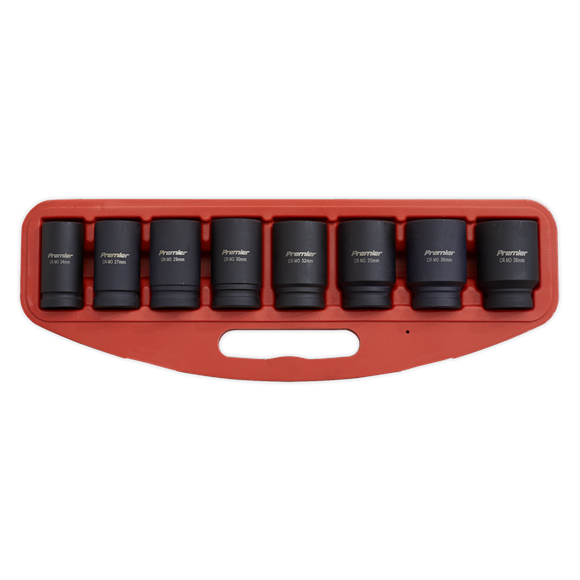 Sealey Impact Socket Set 8pc Deep 3/4"Sq Drive Metric AK885