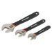 Sealey Adjustable Wrench Set 3pc Ni-Fe Finish AK907 Sealey  - Dynamic Drive