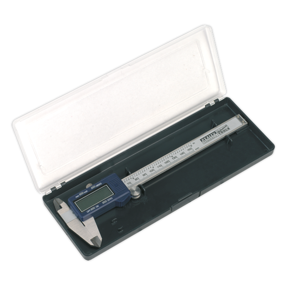 Sealey Digital Vernier Caliper 0-150mm(0-6") AK962EV Sealey  - Dynamic Drive