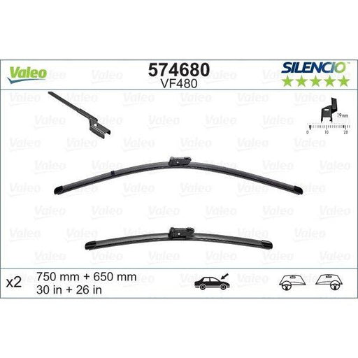 Valeo Wiper Blades Kit 574680 Automotive Part Valeo  - Dynamic Drive