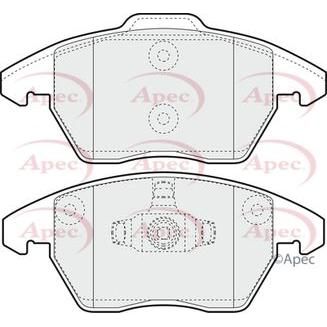 Apec Brake Pads Front Fits Citroen C4 Peugeot 207 3008 307 308 Rcz