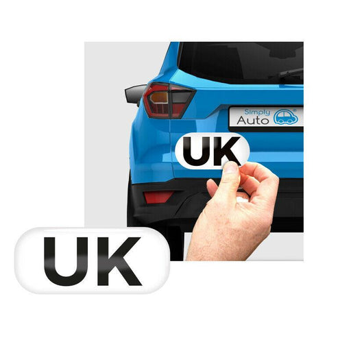 UK Magnetic Reuseable Car Plate Badge Sticker For European EU Travel Law Simply  - Dynamic Drive