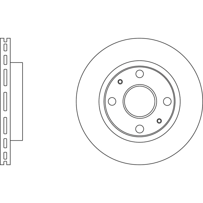 Apec Brake Disc Front Fits Daihatsu Extol