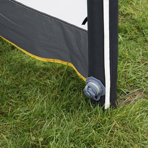 Maypole 3 Panel Inflatable Air Windbreak Blow-Up Camping Caravan With Free Pump