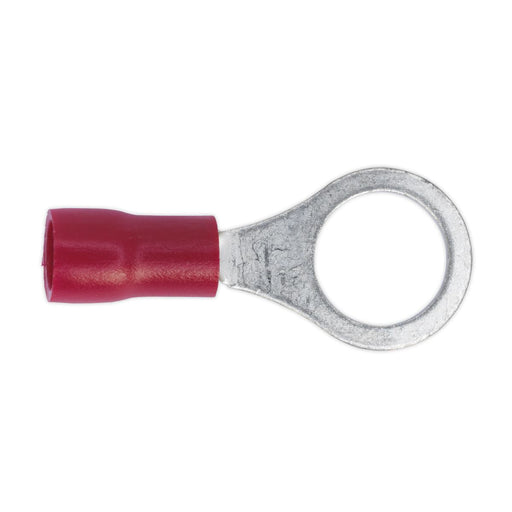 Sealey Easy-Entry Ring Terminal 8.4mm (5/16") Red Pack of 100 RT27 Sealey  - Dynamic Drive