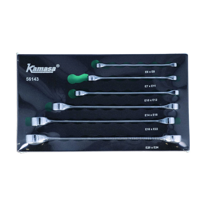 Kamasa Double Ended Star Spanner Set - 6pc 56143