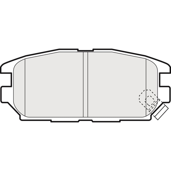 Apec Brake Pads Rear Fits Mitsubishi Chariot Fto Galant Lancer Legnum Space Wagon