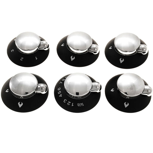 Thetford Oven, Grill Hob Knob Kit Black & Chrome for Enigma Cookers (SSPA1204 Thetford  - Dynamic Drive