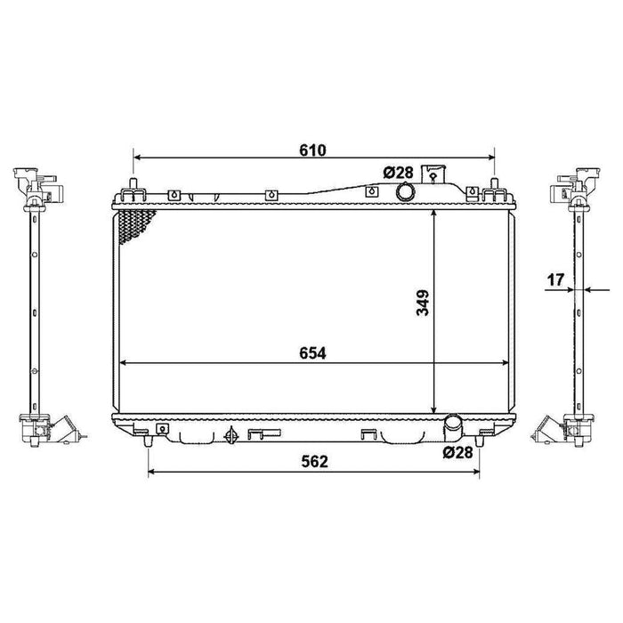 NRF Radiator 53440 NRF  - Dynamic Drive