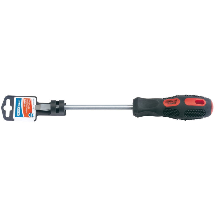 Draper Plain Slot Flared Tip Screwdriver, 8 x 150mm 40009 Draper  - Dynamic Drive