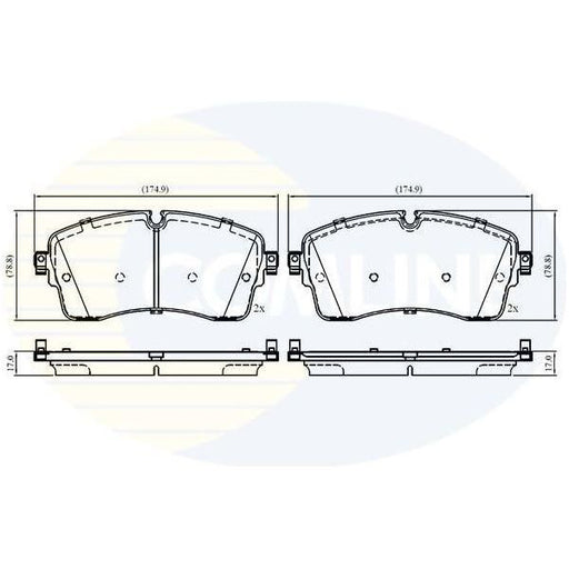 Comline Front Brake pads CBP02761 fits Land Rover Discovery 16-> Discovery Sport Comline  - Dynamic Drive