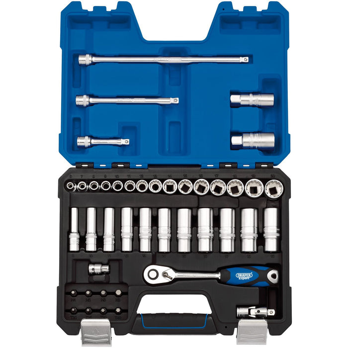 Draper Multi-Drive Metric Socket Set, 3/8" Sq. Dr. (42 Piece) 16480