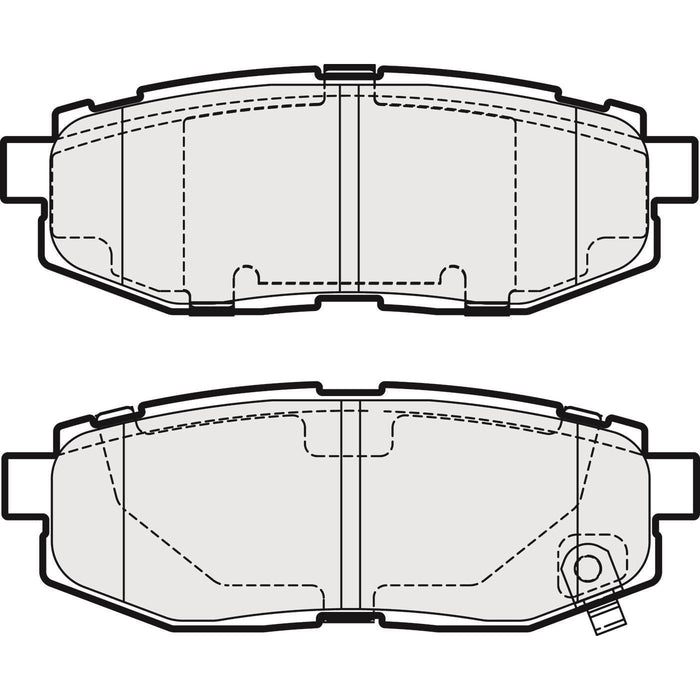 Apec Brake Pads Rear Fits Subaru Brz Forester Tribeca Toyota Gt 86