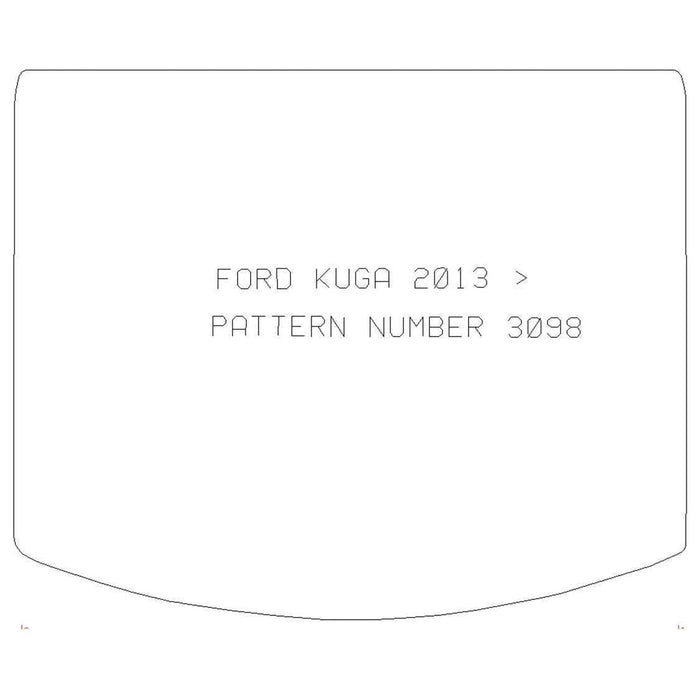 Ford Kuga 13> Fully Tailored Black Car Boot Mat Carpet UKB4C  - Dynamic Drive