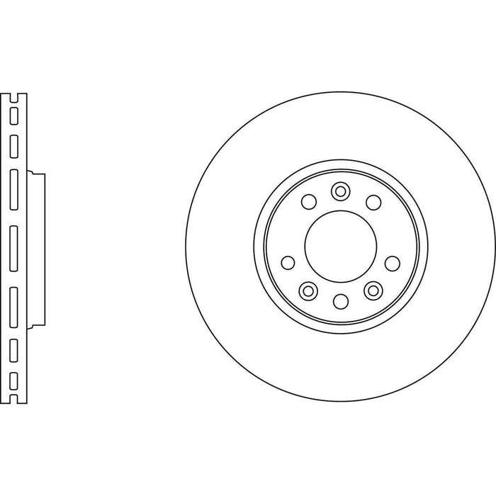 Apec Brake Disc Front Fits Citroen C5 Dispatch Fiat Scudo Peugeot 407 Expert Toy