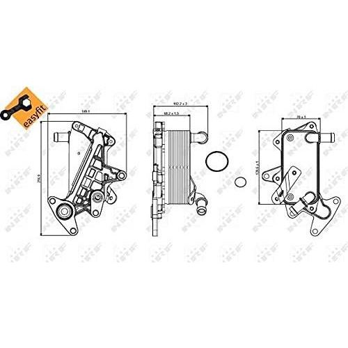 NRF Oil Cooler 31357 NRF  - Dynamic Drive