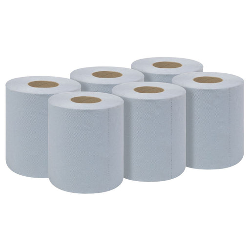 Sealey 2-Ply Embossed Blue Paper Roll 60m - Pack of 6 BLU60 Sealey  - Dynamic Drive