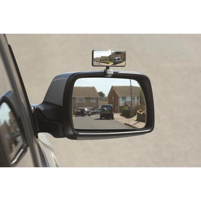 2 x Summit Dangerzone Safety Mirror - Towing / Reversing for Cars & Vans Clip On Summit  - Dynamic Drive