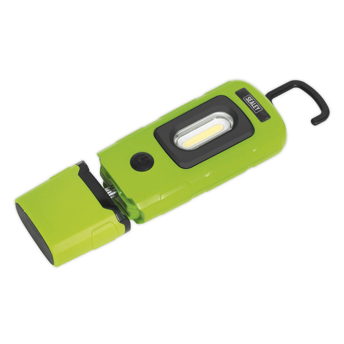 Sealey Rechargeable 360 Inspection Light 3W COB & 1W SMD LED Green Lithium-Polym Sealey  - Dynamic Drive