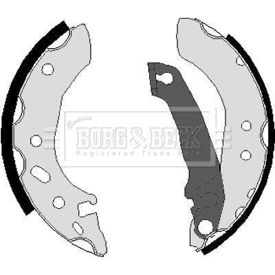 Genuine Borg & Beck Brake Shoes fits Ford Escort 90 Orion BBS6036