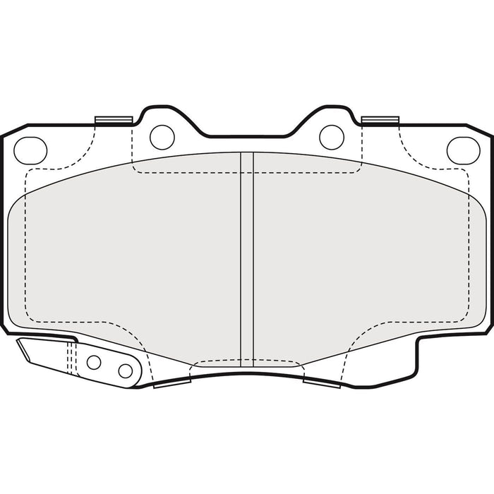 Apec Brake Pads Front Fits Toyota Hi-Lux