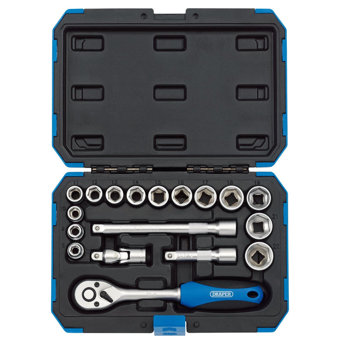 Draper Metric Socket Set, 3/8" Sq. Dr. (18 Piece) 16359