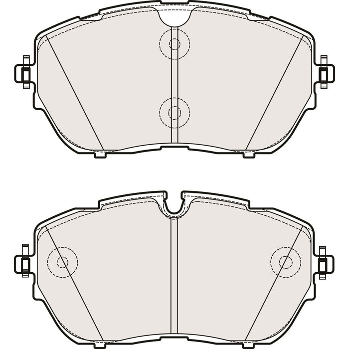 Genuine APEC Front Brake Discs & Pads Set Vented for Peugeot 308