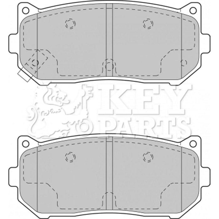 Genuine Key Parts KBP1793 Rear Brake Pads-Includes Wear Indicators (Sumitomo)