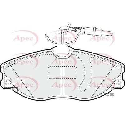 Apec Brake Pads Front Fits Citroen Xsara Peugeot 406