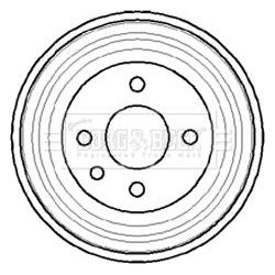 Genuine Borg & Beck Brake Drum fits GM AstraCavalier 1.31.8 79 BBR7040 Borg & Beck  - Dynamic Drive