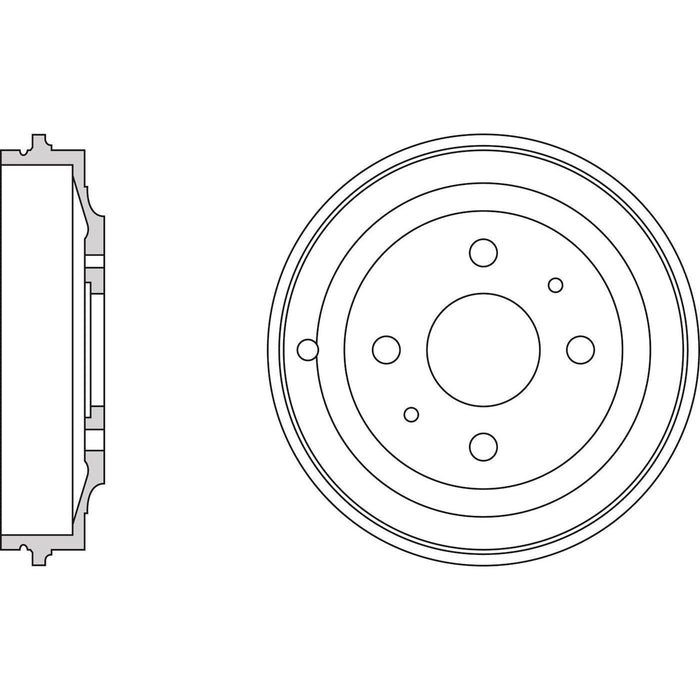 Apec Brake Drum Rear Fits Fiat Cinquecento Seicento