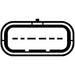 Hella Air Mass Sensor 6-pin connector Pipe-neck 8ET 009 142-001 Hella  - Dynamic Drive