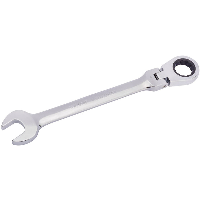 Draper HI-TORQ Metric Flexible Head Ratcheting Combination Spanner, 21mm