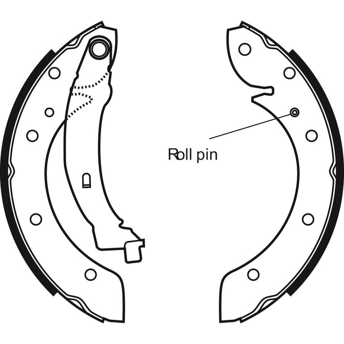 Apec Brake Shoe Rear Fits Citroen Berlingo Xsara Peugeot Partner