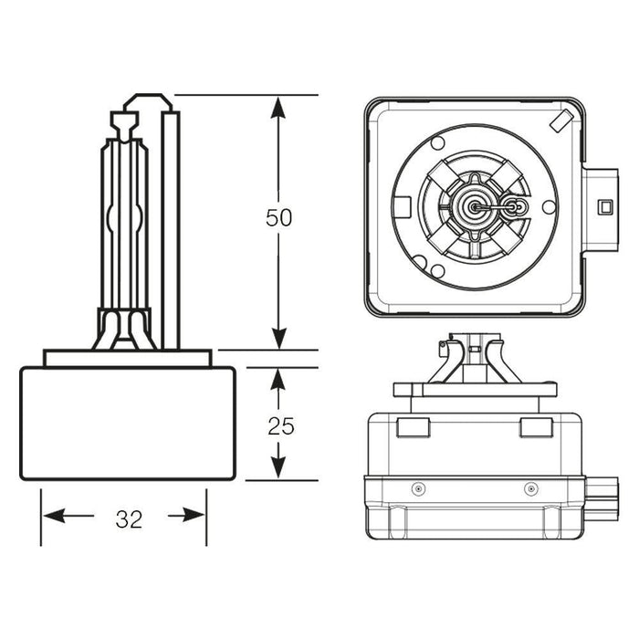 Ring Automotive R85402 D1S Projection Gas Discharge Bulb, 85 V, 35 W