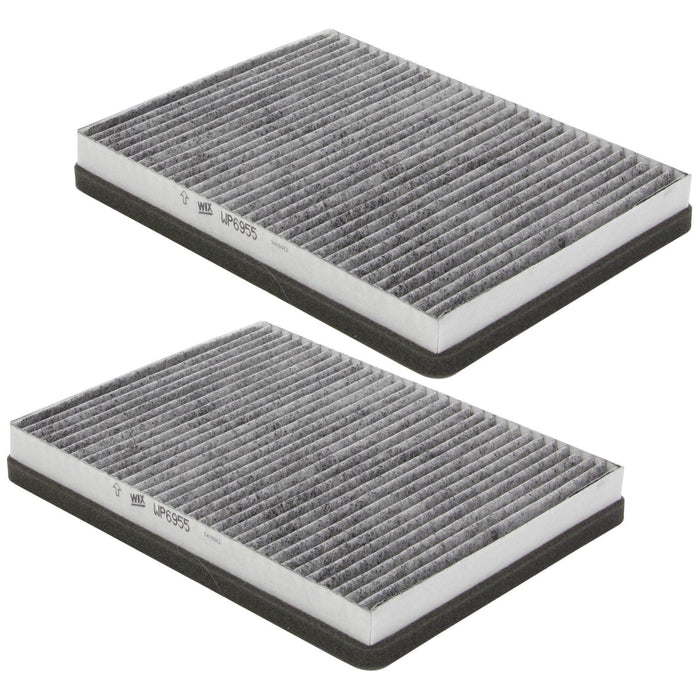 Genuine WIX Pollen Filter Carbon 2Pcs fits BMW 5 523i - 2.5 - 95-00 WP6955 Wix Filters  - Dynamic Drive